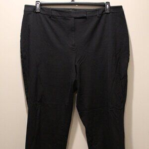 Talbots Black High-Waist Straight Pants - Sz 20W